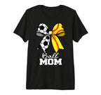 Ball Mom Soccer Softball Mom T-Shirt - Casual Everyday Wear Men Women
