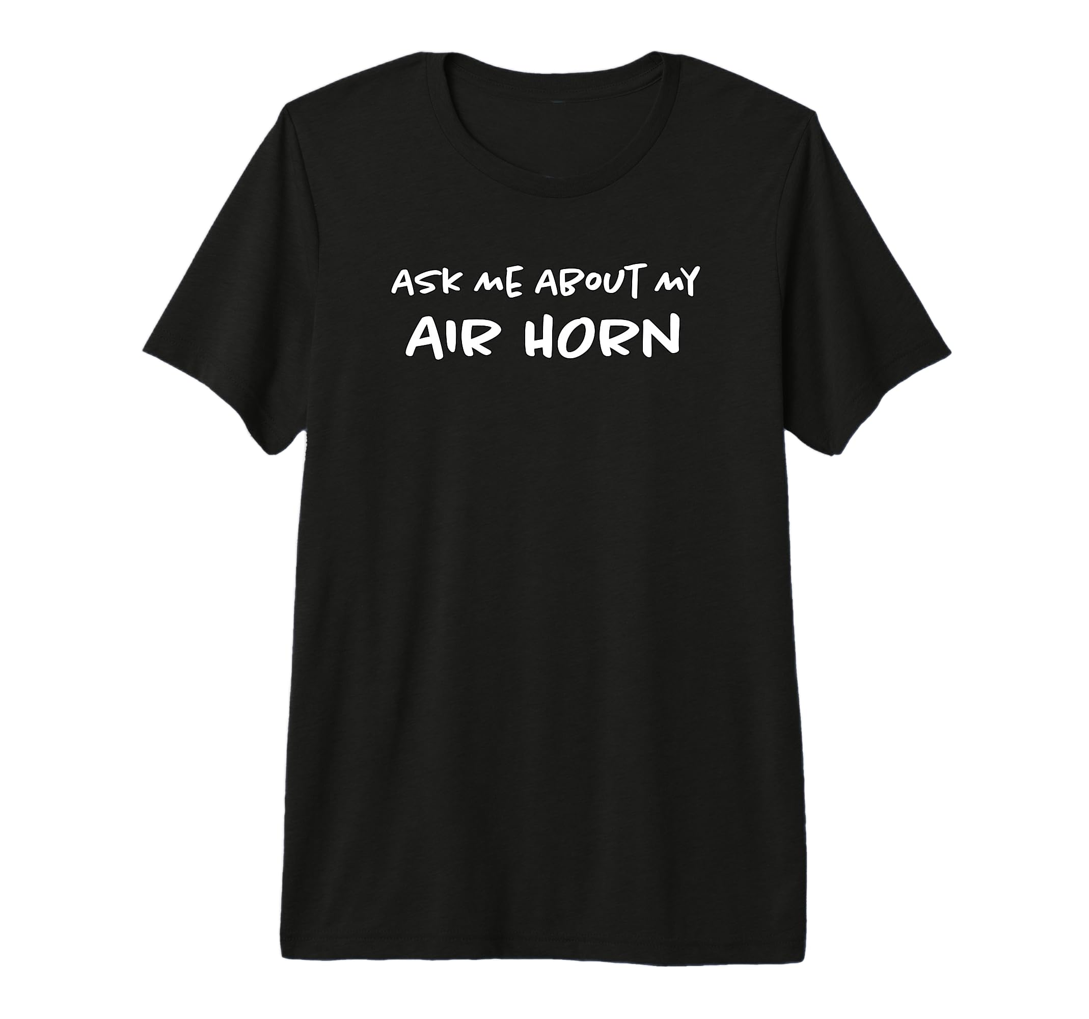 Ask Me About My Airhorn Soccer Game Funny T-Shirt - Graphic Print Unisex