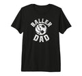 Mens Baller Dad Soccer Volleyball T-Shirt - Fun Novelty Design for Adults
