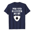 Proud Soccer Mom Heart Soccer Ball Family T-Shirt - Unique Graphic Unisex