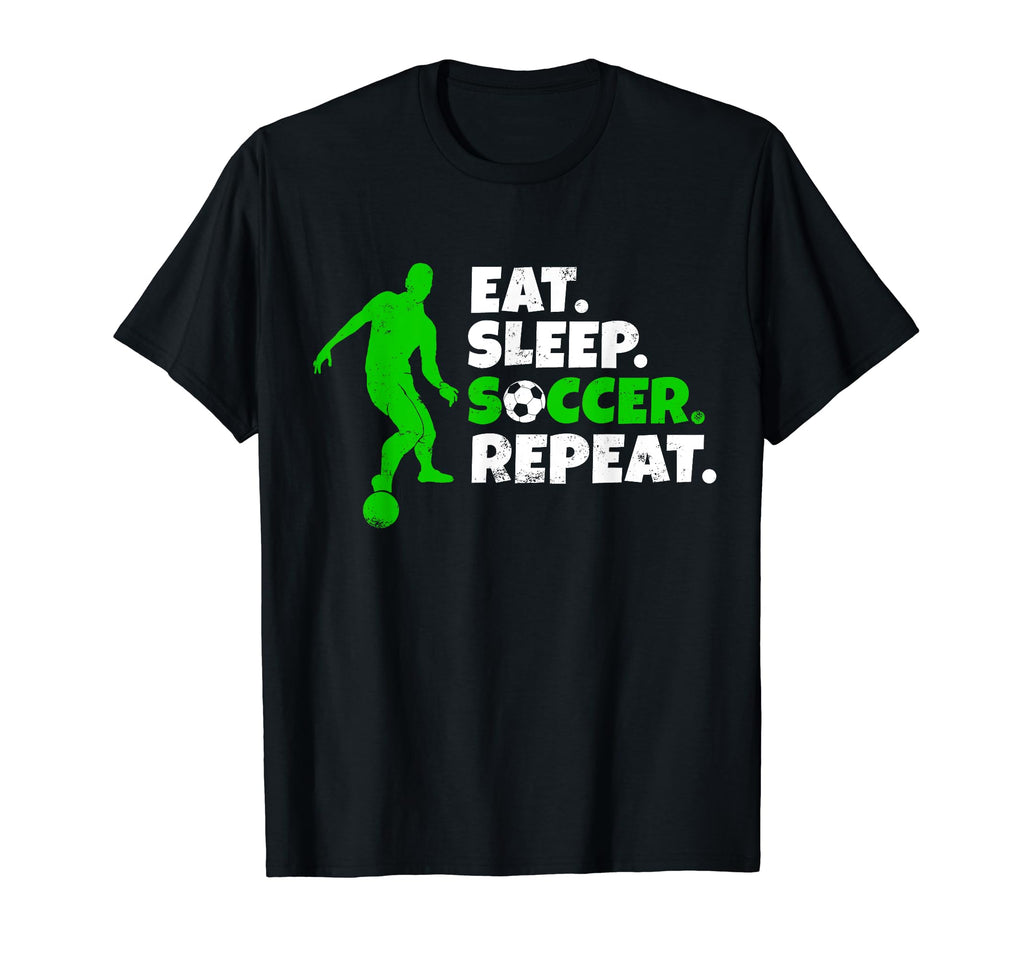 Eat Sleep Soccer Repeat Goalie T-Shirt - Streetwear Style Unisex