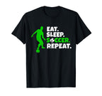 Eat Sleep Soccer Repeat Goalie T-Shirt - Streetwear Style Unisex