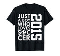 2015 Just Who Loves Soccer 11Th T-Shirt - Fun Novelty Design Unisex