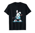 Hockey Bunny Rabbit Ice Hockey T-Shirt - Aesthetic Graphic for Adults
