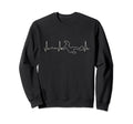 Funny Heartbeat Soccer Volley Sweatshirt - Aesthetic Graphic for Adults