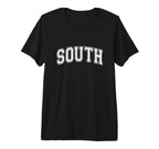 White South Team Colors Spirit Sports T-Shirt - Fun Novelty Design Unisex