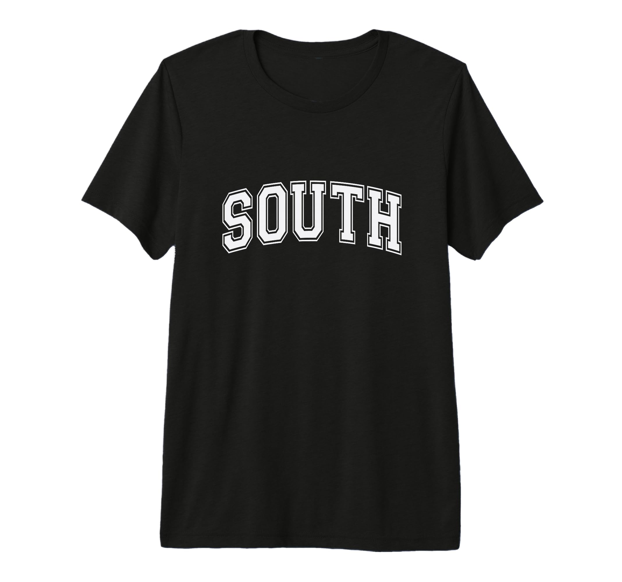 White South Team Colors Spirit Sports T-Shirt - Fun Novelty Design Unisex