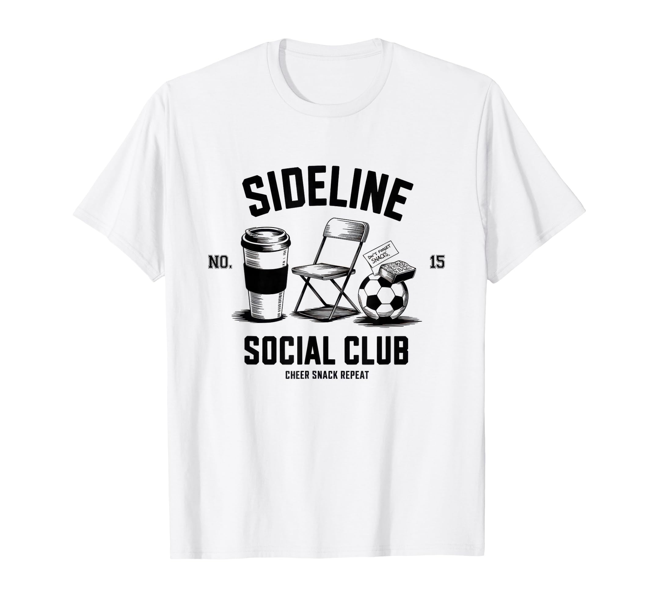 Sideline Social Club Soccer Mom Game T-Shirt - Novelty Apparel for Adults
