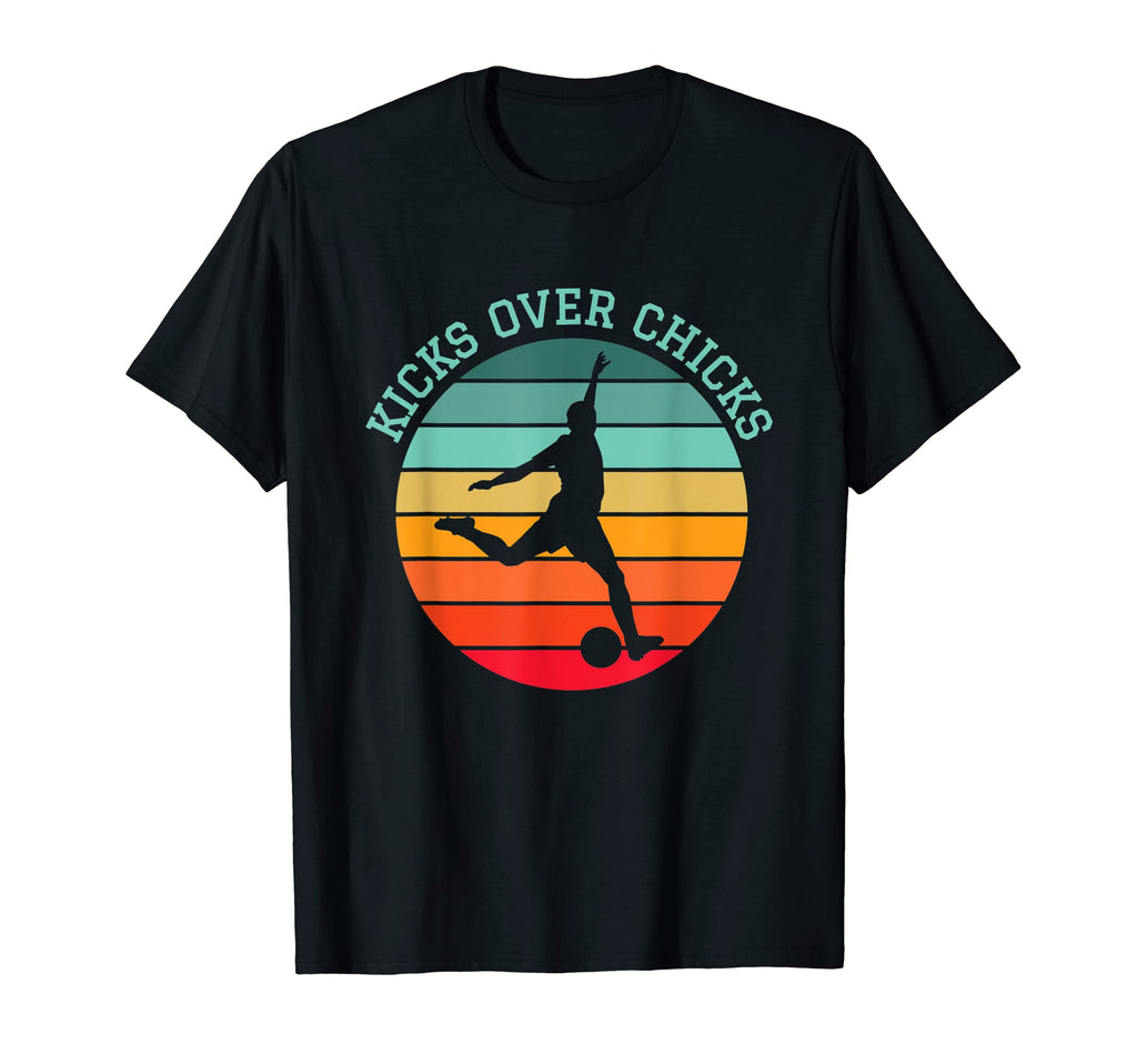 Kicks Over Chicks Sarcastic Valentines Day T-Shirt - Unique Graphic Unisex