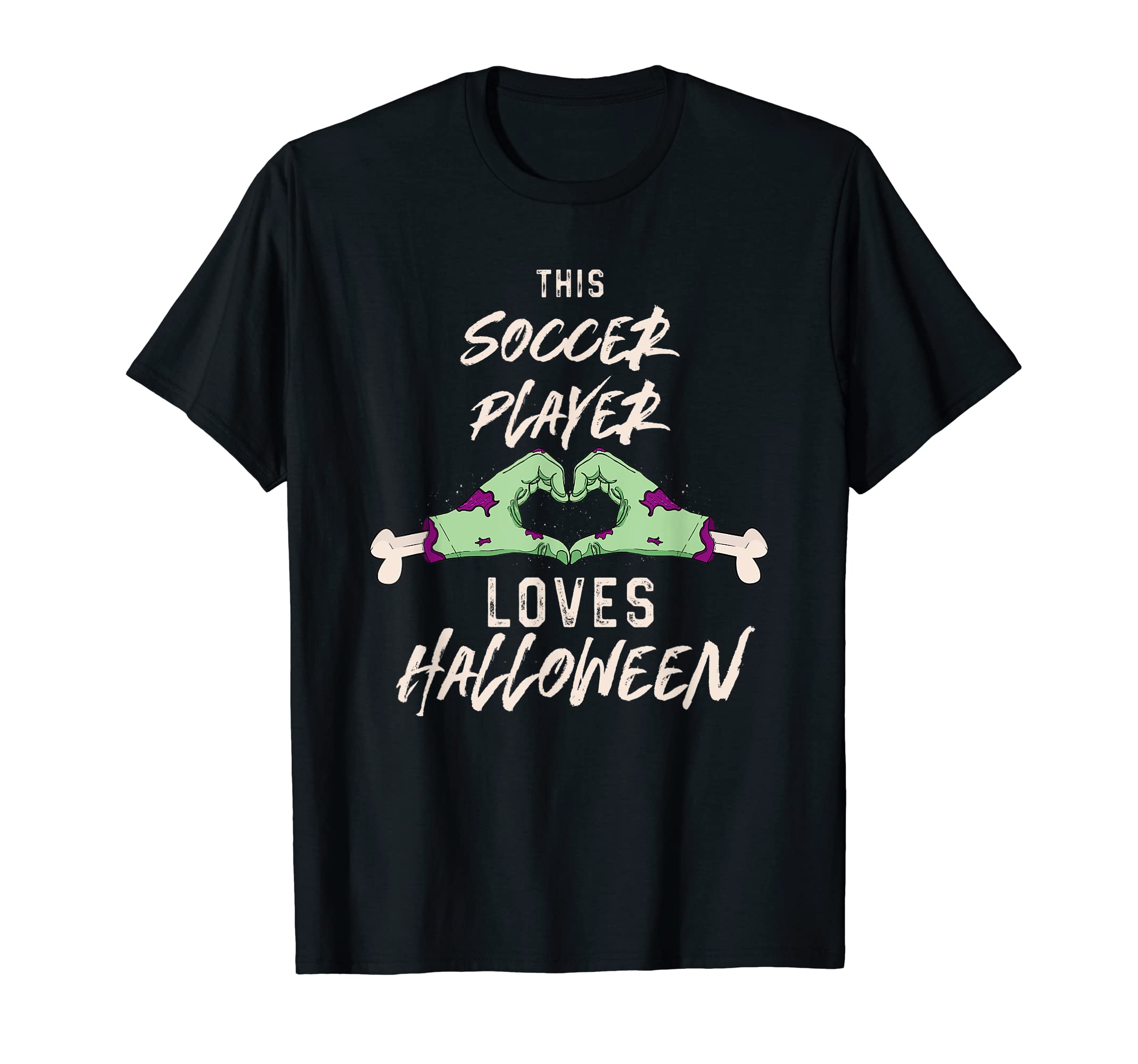 This Soccer Player Loves Halloween T-Shirt - Streetwear Style Men Women