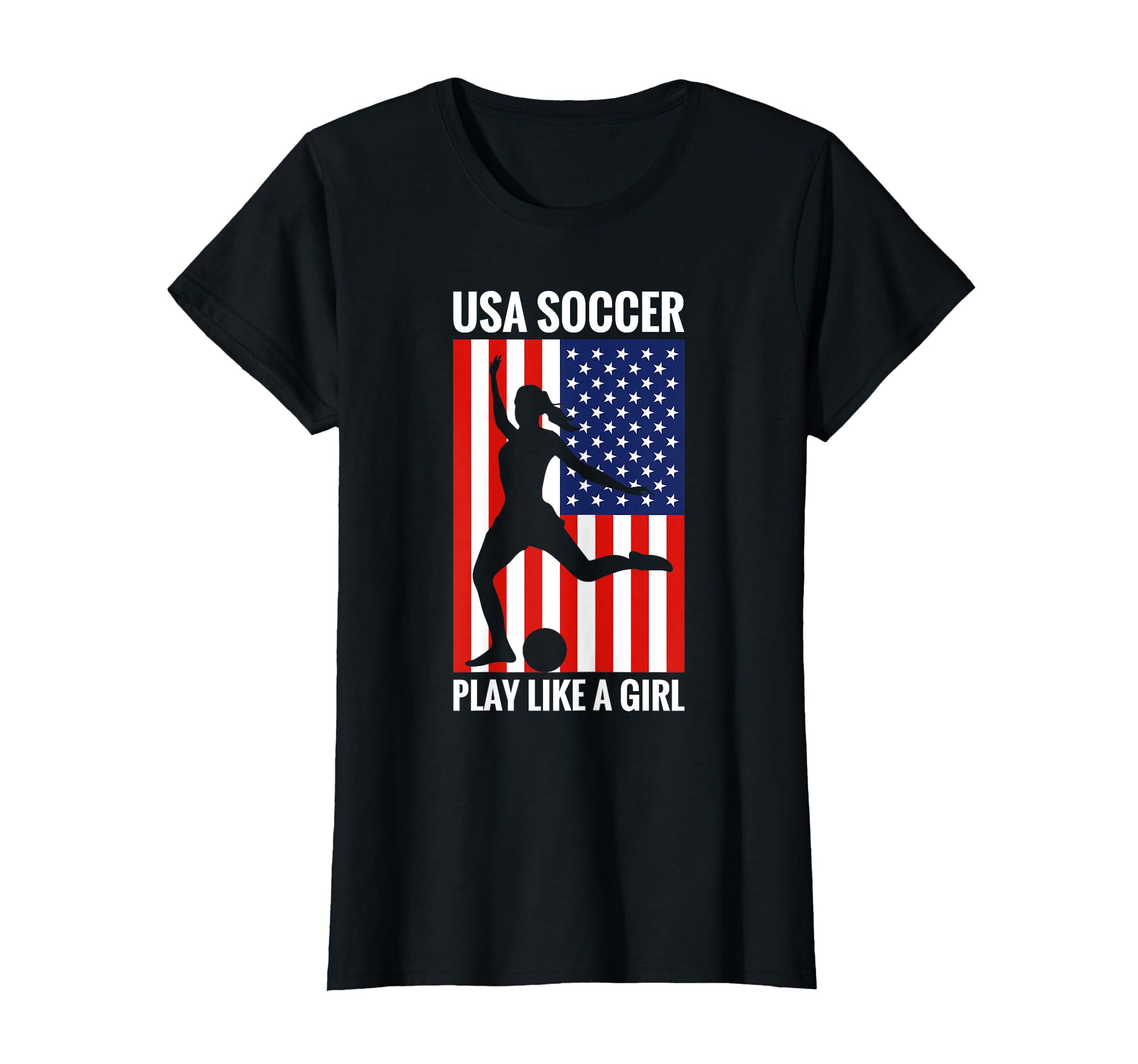 Funny Soccer Usa Soccer Play Like T-Shirt - Casual Everyday Wear for Adults