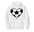 Soccer Heart Funny Soccer Player Mom Hoodie - Novelty Apparel Men Women