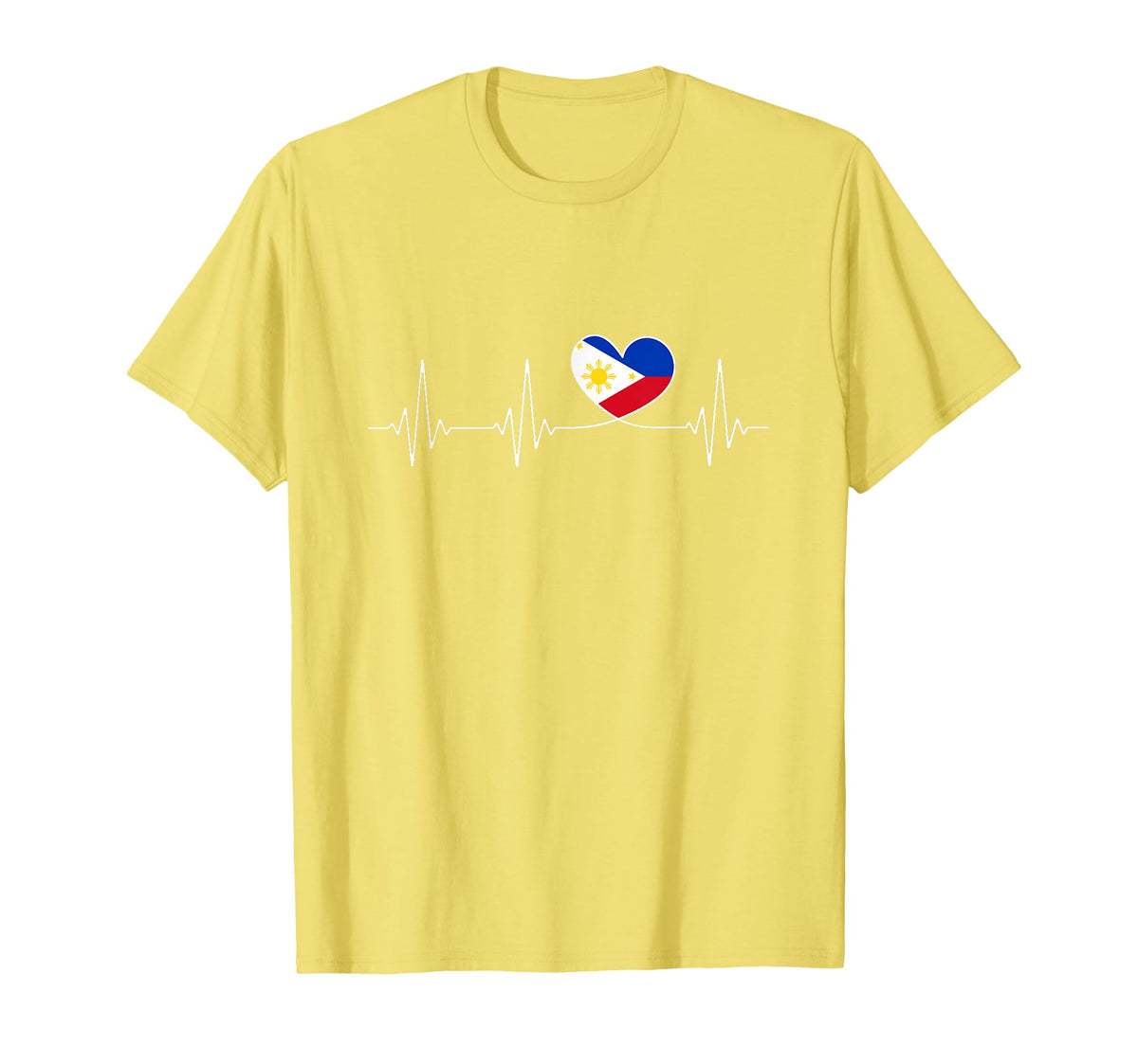 Philippines Love Filipino Flag Heart T-Shirt - Streetwear Style Men Women