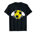 North South American European Soccer T-Shirt - Graphic Print for Adults