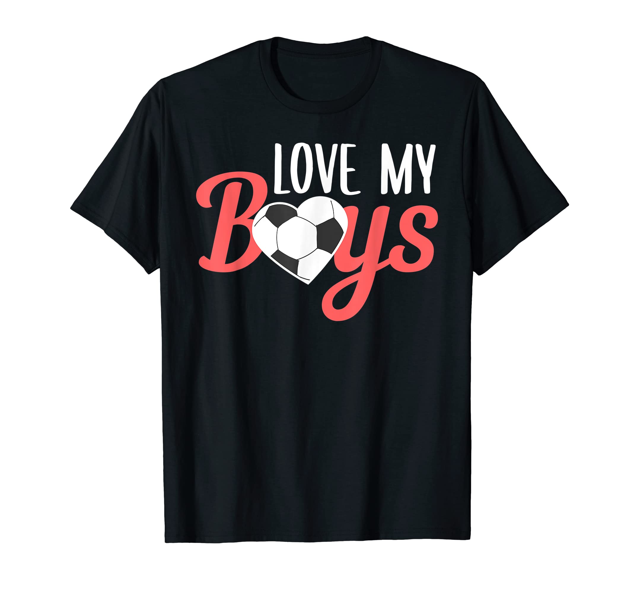 Family Soccer Football Love My Mom T-Shirt - Minimalist Print Unisex