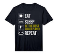 Eat Sleep Soccer Repeat Gift Soccer T-Shirt - Novelty Apparel for Adults