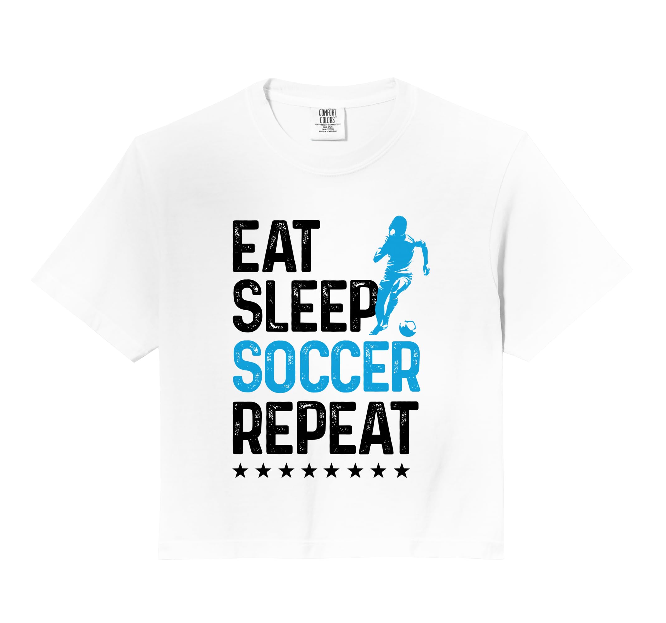 Eat Sleep Soccer Repeat Sport Player T-Shirt - Graphic Print for Adults