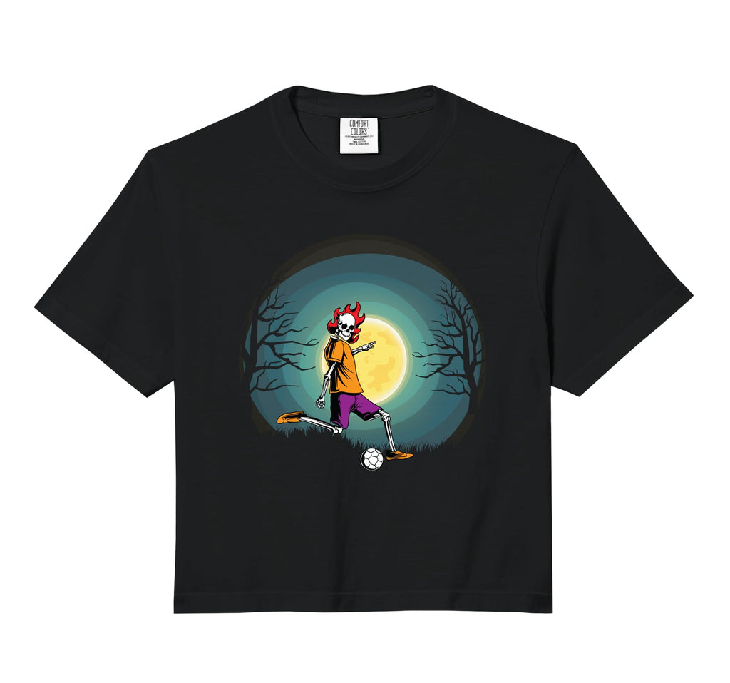 Skeleton Soccer Coach Fan Halloween Sweatshirt - Unique Graphic Men Women