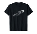 Funny Kitten Soccer Goalie Cat T-Shirt - Minimalist Print Men Women