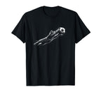 Funny Kitten Soccer Goalie Cat T-Shirt - Minimalist Print Men Women