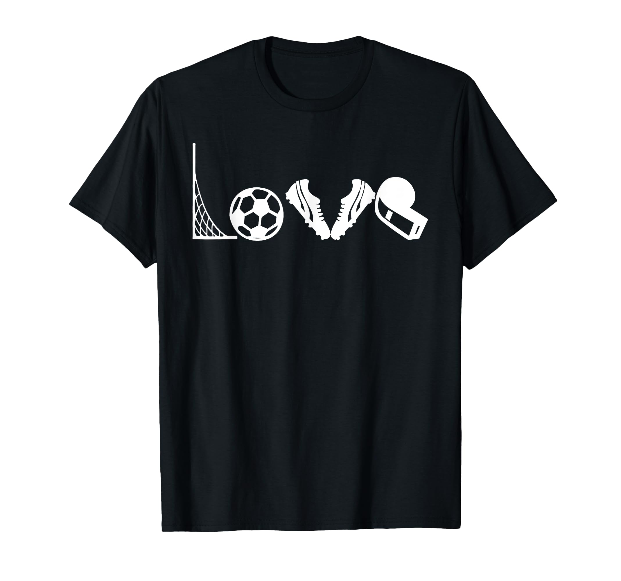 Soccer Football I Love Soccer Funny T-Shirt - Custom Art Print for Adults