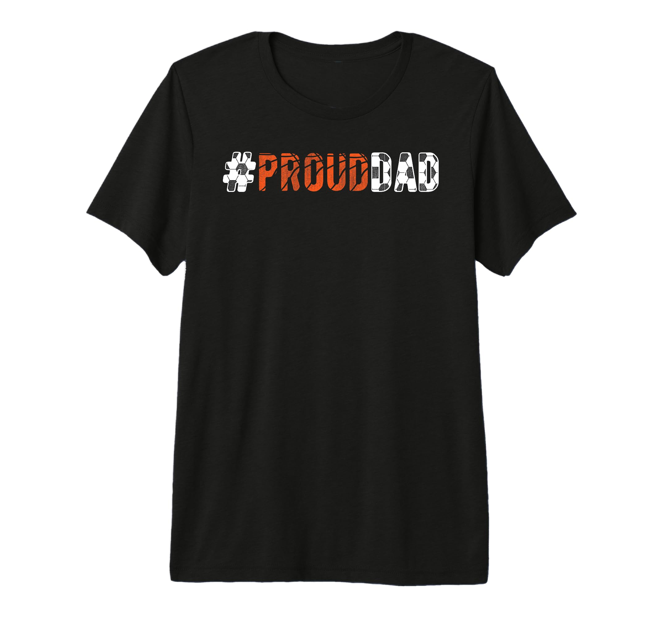 Mens Proud Dad Soccer Basketball Dad T-Shirt - Minimalist Print Men Women