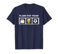 Soccer Plans Today Coffee Beer Soccer T-Shirt - Minimalist Print for Adults
