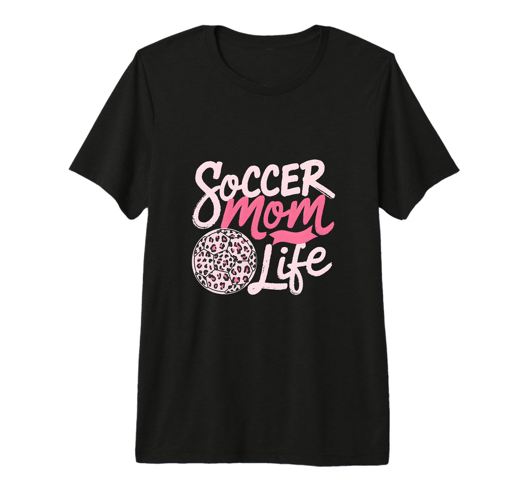 Soccer Mom Life Leopard Mama Tri Blend T-Shirt - Novelty Apparel Unisex