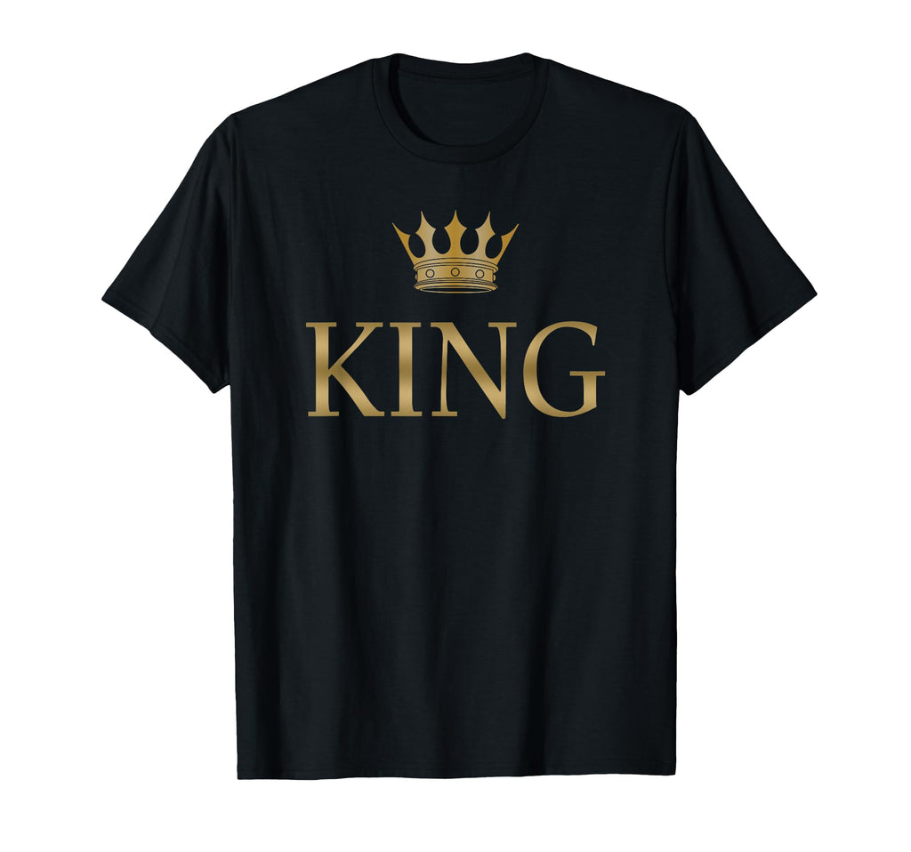 King Gold Crown Birthday T-Shirt - Trendy Graphic for Adults