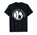 Daughter Ballers Mom Dad Baseball Soccer T-Shirt - Minimalist Print Unisex