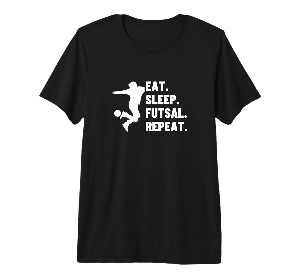 Eat Sleep Futsal Repeat Funny Futsal T-Shirt - Trendy Graphic for Adults