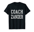 Coach Zander Custom Football Soccer T-Shirt - Unique Graphic for Adults