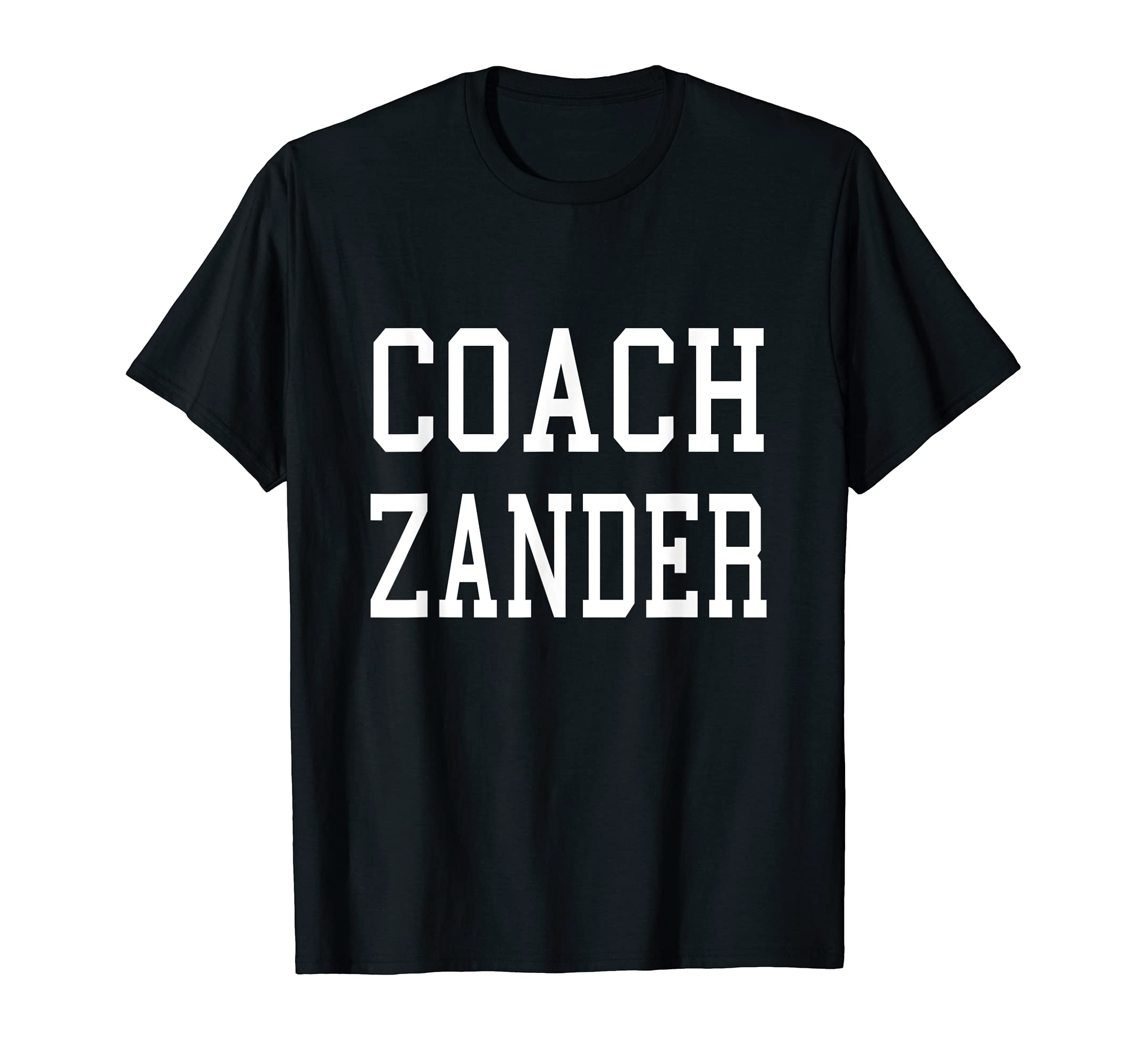 Coach Zander Custom Football Soccer T-Shirt - Unique Graphic for Adults