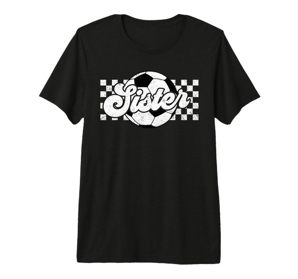 Soccer Sister Little Family Mothers Day T-Shirt - Minimalist Print Unisex