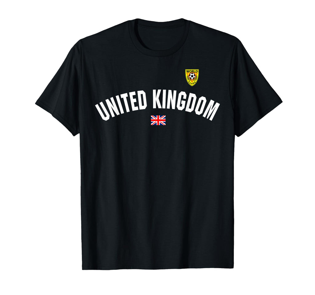Uk Flag World Class Soccer Jersey T-Shirt - Minimalist Print Men Women