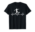 Soccer Heartbeat Heartbeat Soccer Player T-Shirt - Unique Graphic Men Women
