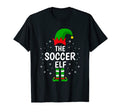 Soccer Elf Matching Family Funny T-Shirt - Fun Novelty Design for Adults