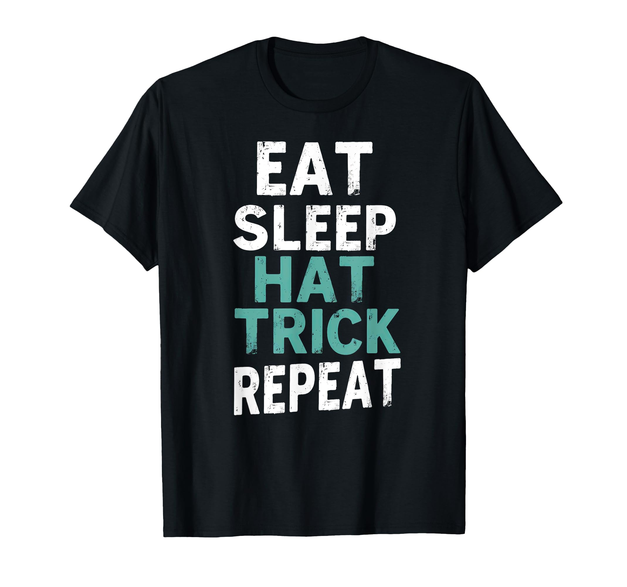 Soccer Eat Sleep Hat Trick Repeat Ice T-Shirt - Fun Novelty Design Unisex