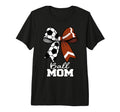 Ball Mom Soccer Football Mom Coquette Bow T-Shirt - Unique Graphic Unisex