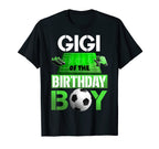 Gigi Birthday Soccer Sport Matching T-Shirt - Fun Novelty Design Unisex