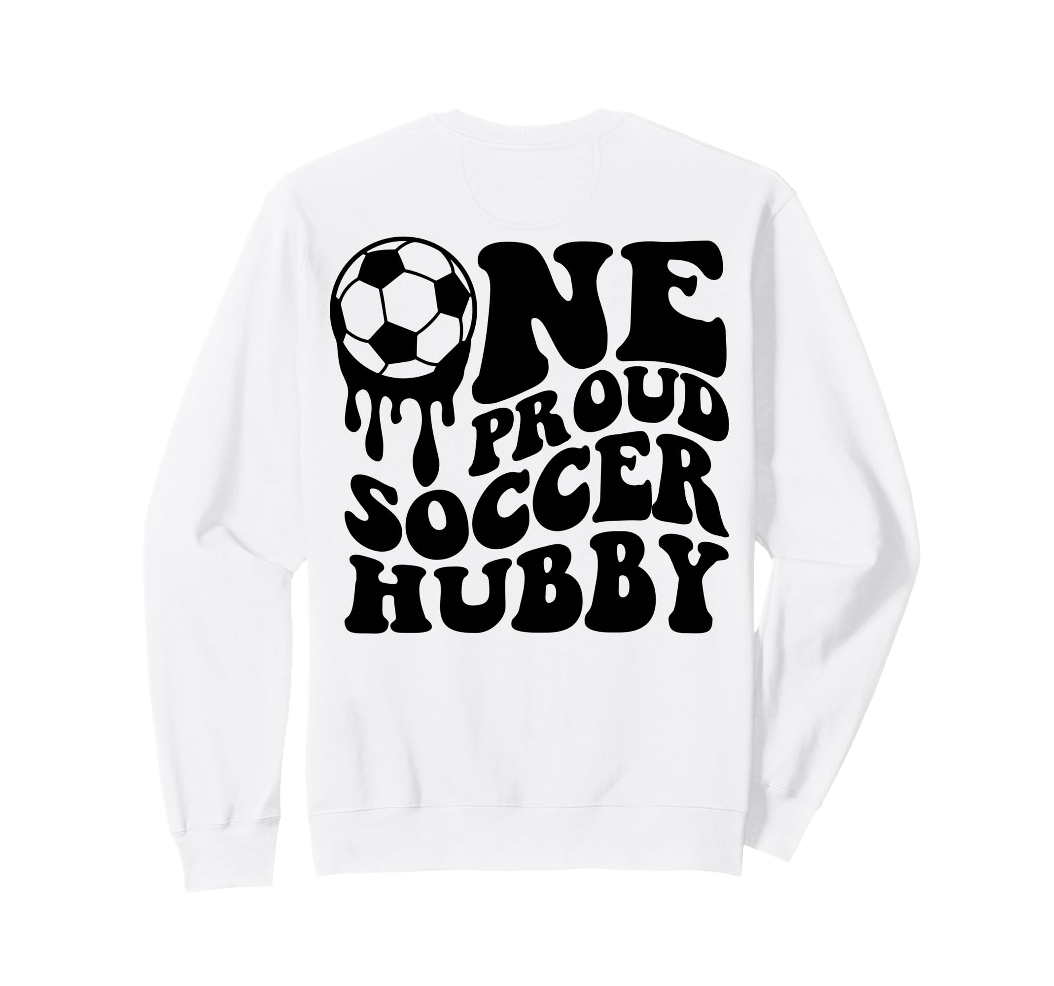 Proud Soccer Hubby Soccer Ball Sweatshirt - Custom Art Print for Adults