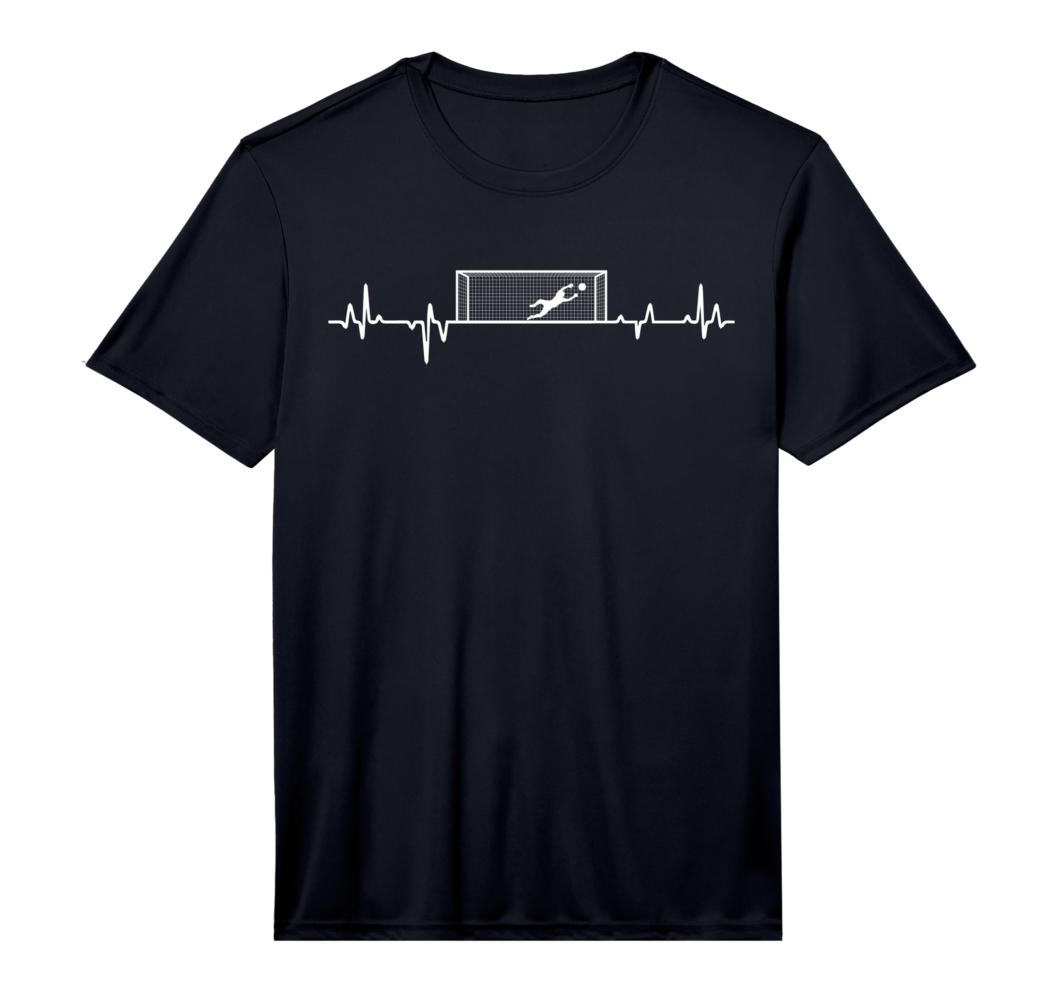 Soccer Goalie Heartbeat Soccer T-Shirt - Fun Novelty Design Unisex