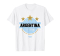 Superfan Argentina Champions Stars T-Shirt - Streetwear Style for Adults