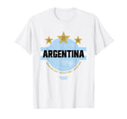 Superfan Argentina Champions Stars T-Shirt - Streetwear Style for Adults