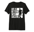 Mens Funny Better Soccer Tri Blend T-Shirt - Trendy Graphic for Adults