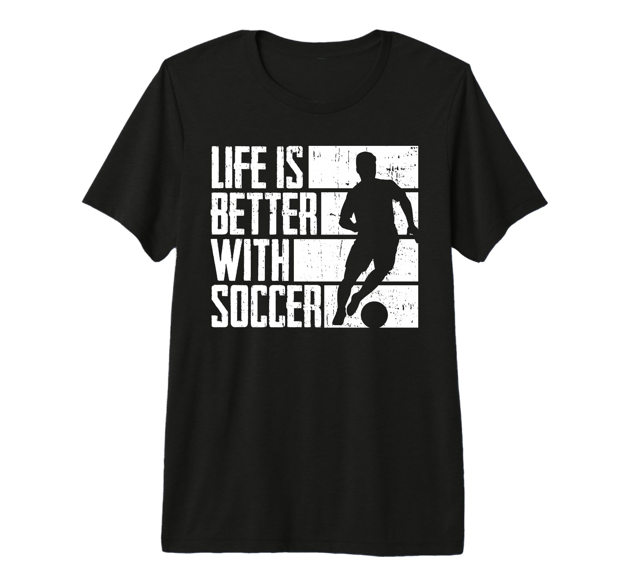 Mens Funny Better Soccer Tri Blend T-Shirt - Trendy Graphic for Adults