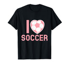 I Love Soccer Soccer Lover T-Shirt - Casual Everyday Wear for Adults