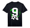 9Th Birthday Soccer Player Football 9 T-Shirt - Novelty Apparel Unisex