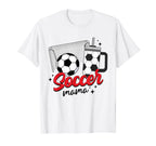 Soccer Mama Mom Funny Letter Game Day T-Shirt - Unique Graphic Men Women