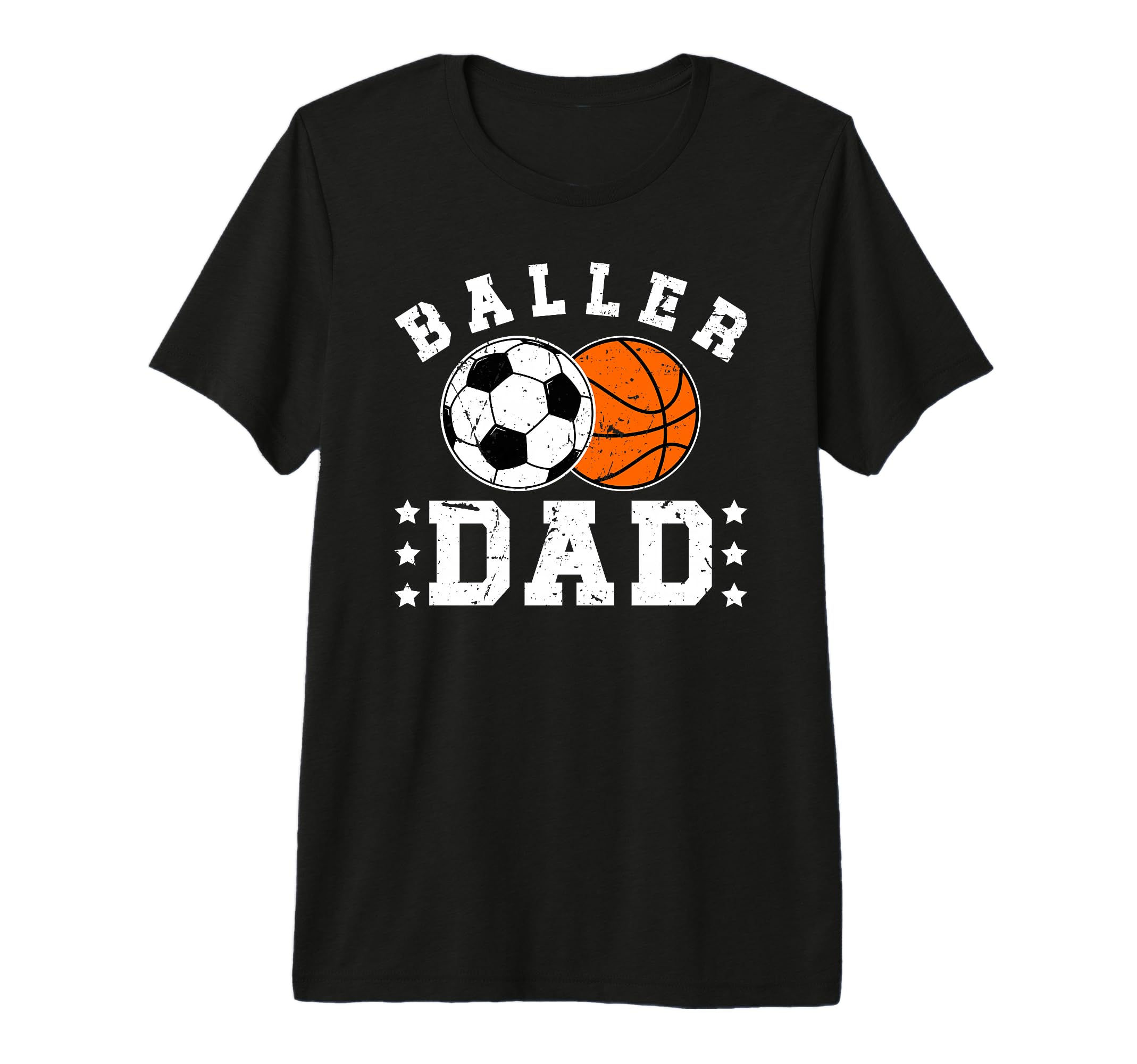 Mens Baller Dad Soccer T-Shirt - Casual Everyday Wear for Adults